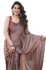 Pappylon Chiffon Georgette Floral Printed Sarees for Women with Blouse Piece