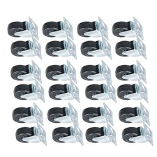 24  Swivel Caster Wheels 2" Rubber Base With Top Plate  Bearing Heavy Duty