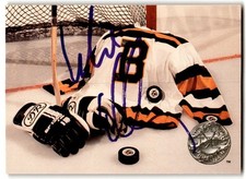 Mystery Player! :D 1991-92 Pro Set Platinum Auto #145 IN PERSON Boston Bruins
