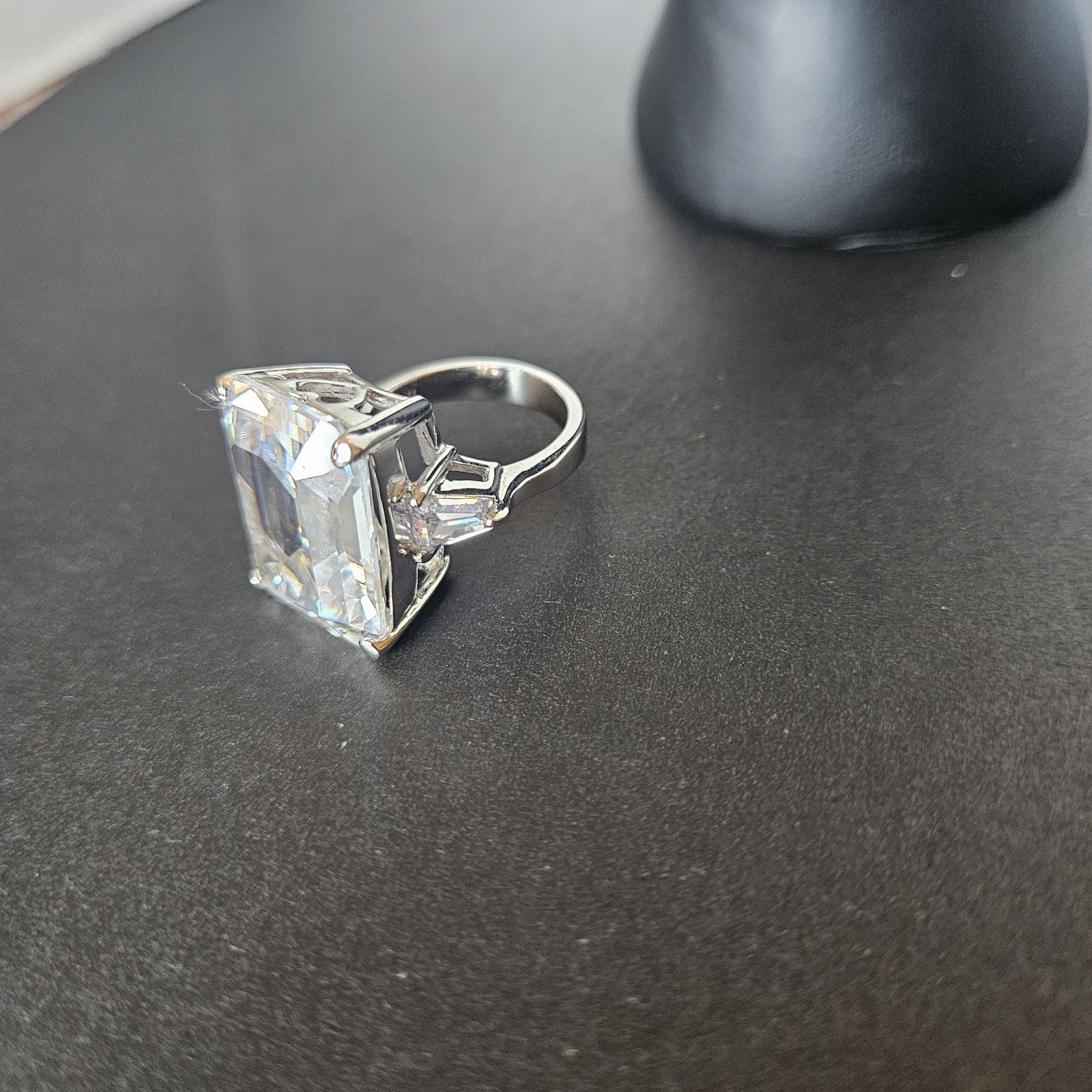 Vtg Kenneth Jay Lane Silver Dynasty Statement Rin… - image 7