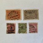 5 Germany stamps~1922-1923~Numeral~203~500m+206~3000m+269~2mil m on 200m+284+285 — photo 1