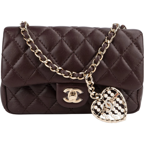 Chanel   Extra Mini Miniatur Double Flap Pendant Bag   Tasche Anhänger Charm