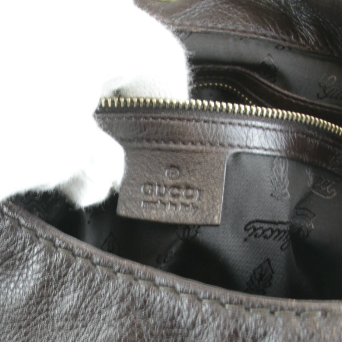 GUCCI 203503 486628 Leather Shoulder Bag Brown Authentic Preowned From Japan thumbnail 7