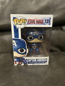 Funko Pop! Vinyl Captain America Marvel Civil War Figure #125 Bobblehead