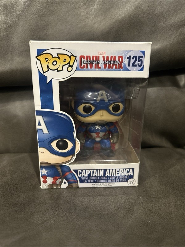 Funko Pop! Vinyl Captain America Marvel Civil War Figure #125 Bobblehead