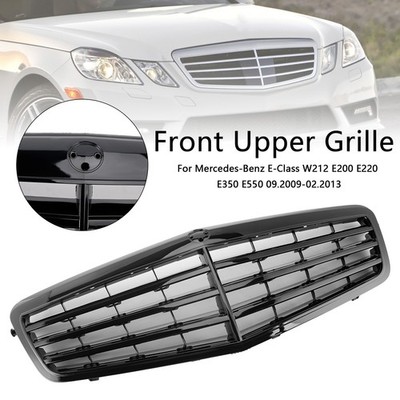 Black Front Grille Grill Für Mercedes-Benz E Class W212 E350 E550 2010-2013