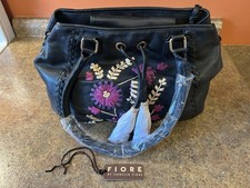 FIORE Black HANDBAG purse by Isabella Fiore QVC A212132 New NWOT Unused