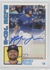 2019 Topps 1984 Topps Baseball Rookies Auto Rowdy Tellez #84R-RT Auto 5km