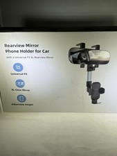 Rear view Mirror Phone Holder For Car With A Universal Fit XL Rearview Mirror