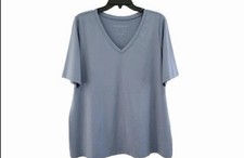 NWOT Susan Graver Modern Essentials Blue V Ne...