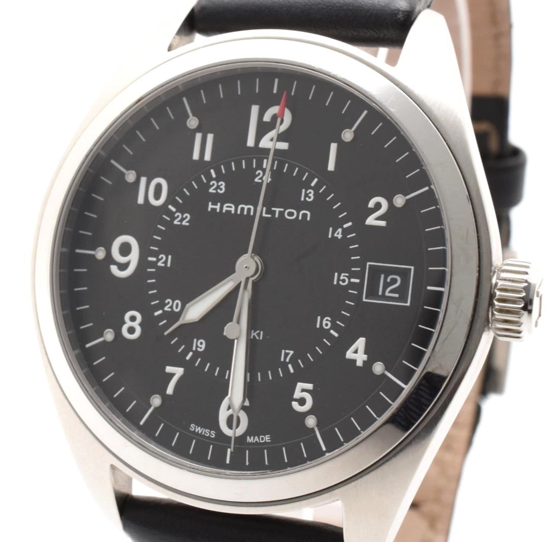 時計 HAMILTON KHAKI H685510 Hamilton Khaki Field Men's Black Watch - H685510 for sale online