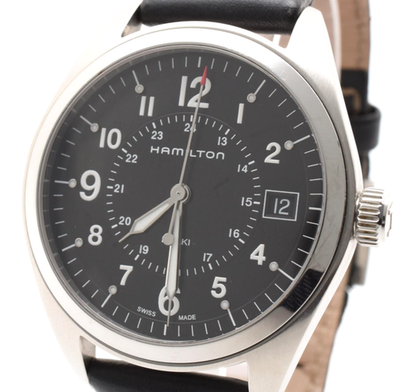 時計 HAMILTON KHAKI H685510 Hamilton Khaki Field Men's Black Watch - H685510 for sale online