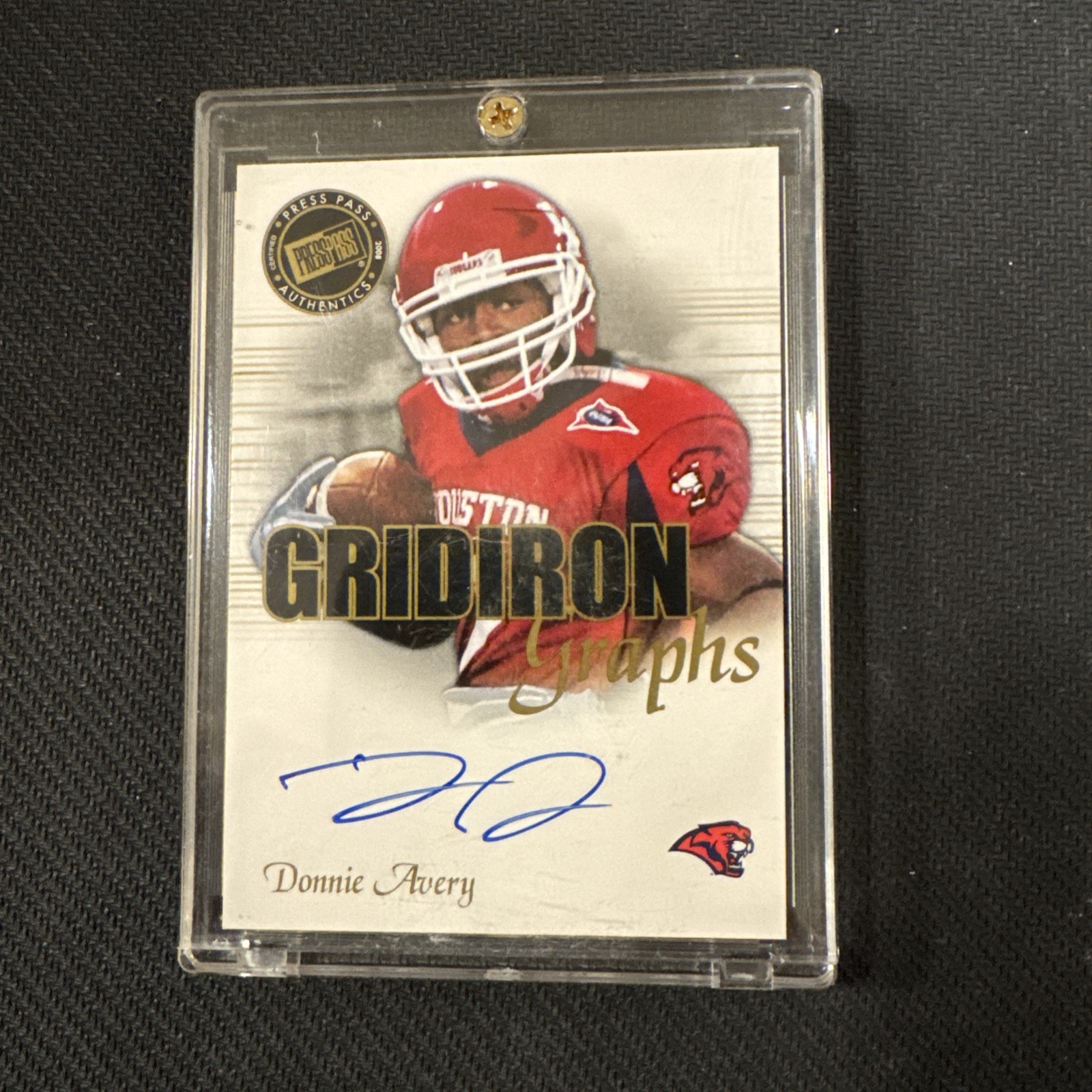 Donnie Avery Press Pass Se Gridiron Graphs #GGDA Base