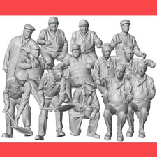 ENGINEER  FIREMAN  Resin Print 1/160 N Scale SET OF 13