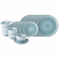 Like. By Villeroy & Boch Perlemor Aqua Kaffeeservice 18-Teilig FüR 6 Personen