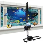 Portable UV Wall Printer Machine 1440DPI Vertical Inkjet CMYK+W Mural Printing