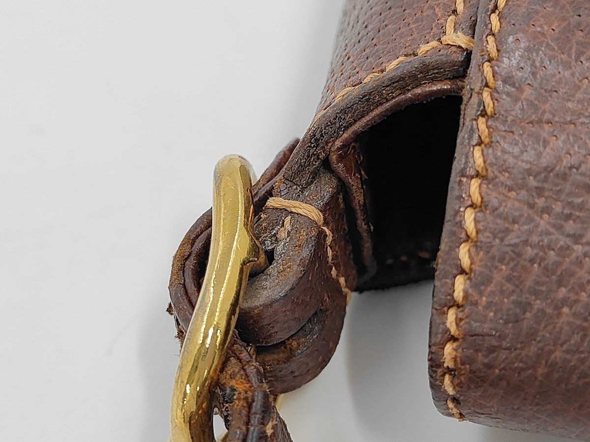 Rare Vintage Gucci Horseshoe Lock Saddle Bag Brown Leather 1980s