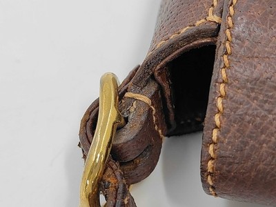 Rare Vintage Gucci Horseshoe Lock Saddle Bag Brown Leather 1980s