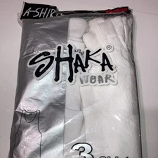 Mens A-Shirts Ribbed💯Cotton  Shaka Wear Size 3X