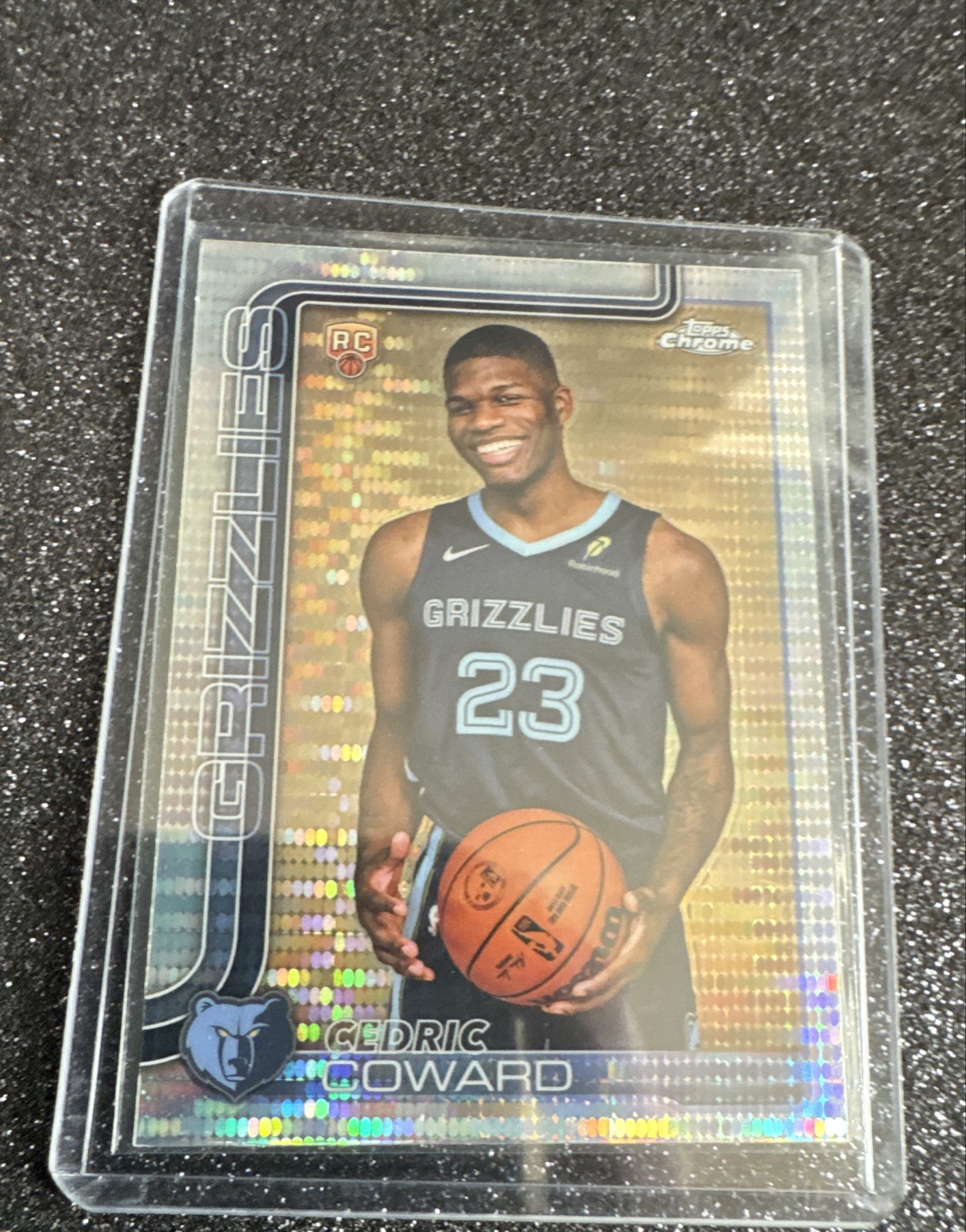 2025-26 Topps Chrome - Cedric Coward #261 Pulsar Refractor (RC)