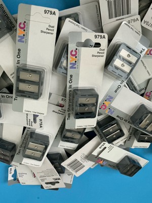 NYC Dual Pencil Sharpener 10 Pack Two Hole School Office Supplies