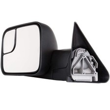 Left Side Manual Towing Mirror for 94-01 Dodge Ram 1500 02 Ram 2500 3500 Black