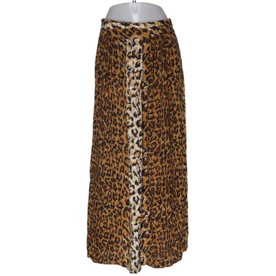 Minkpink, Maxirock, Größe: M, Braun/Schwarz/Weiß, Baumwolle, Leopard, Damen #AR4