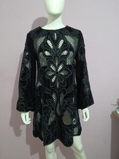 Kaliedoscope Black Velvet Mini Dress - Size 16 - BNWOT - RRP £55
