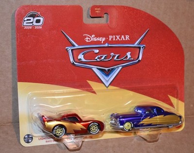 2026 DISNEY PIXAR CARS 20TH ANNIV. LIGHTNING MCQUEEN AND DOC HUDSON 2 PACK NEW