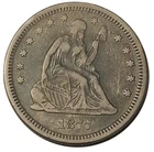 1877-S Seated Liberty Quarter San Francisco Silver Better Date Coin #1070
