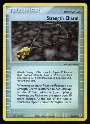 Pokemon Strength Charm 74/95 Team Magma vs Team Aqua Uncommon Reverse Holo NM