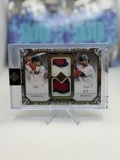 ￼ 2025 Topps Transcendent Collection  Dual Patch Card  Dustin Pedroia / 5￼