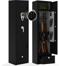 3-4 Gun Safes for Rifles Pistols,Quick Access Rifle Safe Gun Cabinet w Cabinet