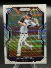 Panini 2021 Prizm White Wave Prizm Ian Anderson RC #82 Atlanta Braves
