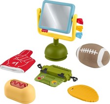 Fisher-Price Baby Toys Mini Me Moments Tiny Tailgater Set, 6 Sports-Themed Se...