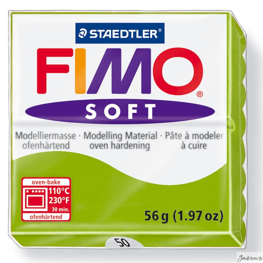 Staedtler Fimo Soft Modelling Clay Polymer 57g Apple Green Crafts