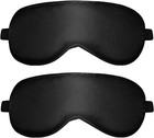 2 Stück Schlafmaske Für Herren Und Frauen, Seide Augenmaske Seitenschläfer Licht
