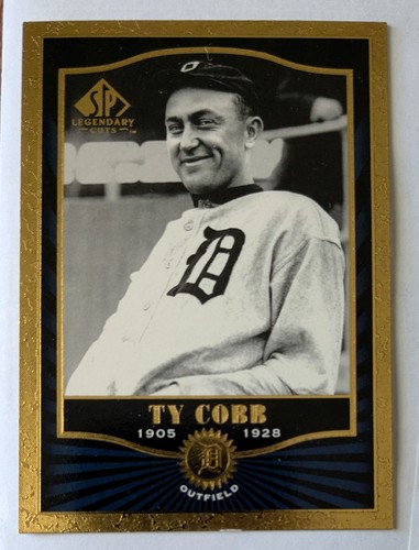 TY COBB, 2001 SP LEGENDARY CUTS #72