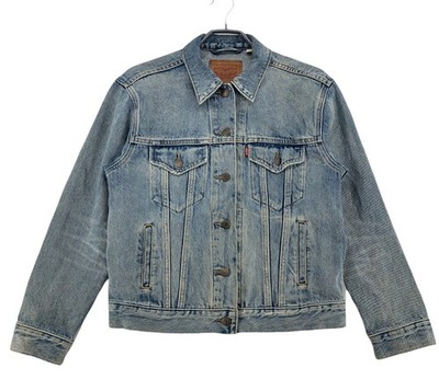 Vintage LEVI'S STRAUSS & CO Damen Trucker Denim Jacke Größe S