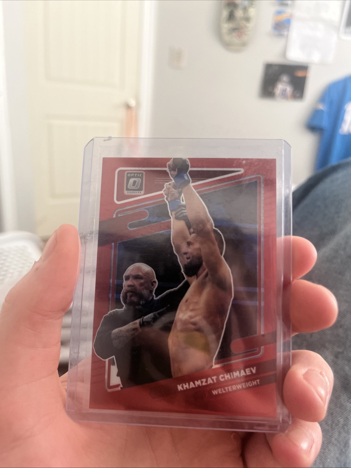 2022 Panini Donruss Optic UFC - Khamzat Chimaev #72 Red Prizm /199
