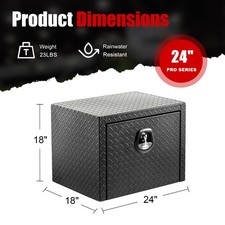 Underbed Tool Box 24 For Pickup Truck Atv Rv Waterproof Storage Chest Underbed Tool Box 24 For Pickup Truck Atv Rv Waterproof Storage Chest