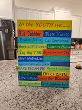 Hand Painted In The South We... On Canvas 20x16