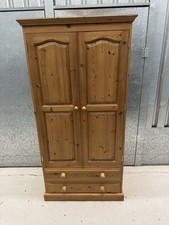 FREE LOCAL DELIVERY Pine Double Wardrobe (msg First To Arrange Delivery)