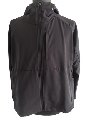 Kirkland Signature Damen Softshelljacke XL Schwarz Kapuze Winddicht Outdoor #