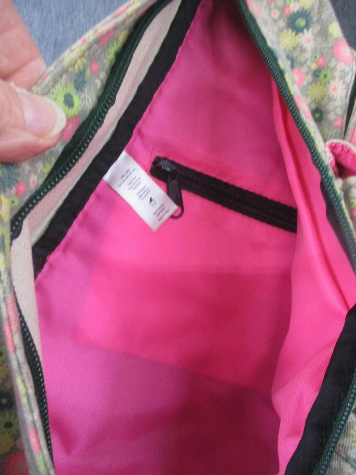 Bolso Bandolera KAVU Cuerda Mujer Talla Única Gris Rosa Floral Mochila Foto 3 de 4