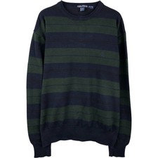 Vintage 90'S Nautica striped cotton knit sweater size XL men's size XL