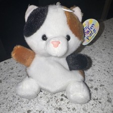 Aurora World Plush - Palm Pals - PEEBS CALICO CAT 5 inch - New Stuffed Toy