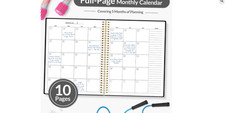 Fitness Journal Workout Planner for Women  Men, A4 8.5" X 11" Workout Journal