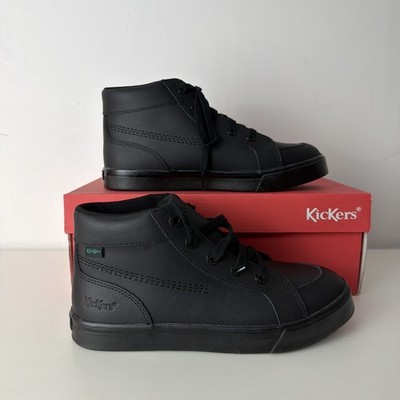 Kickers Tonvi Hi Junior schwarz Größe 4 Freizeitschuhe brandneu