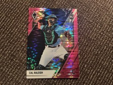 Cal Raleigh RC 2022 Panini Chronicles Phoenix Pink Pulsar #12 - Mariners
